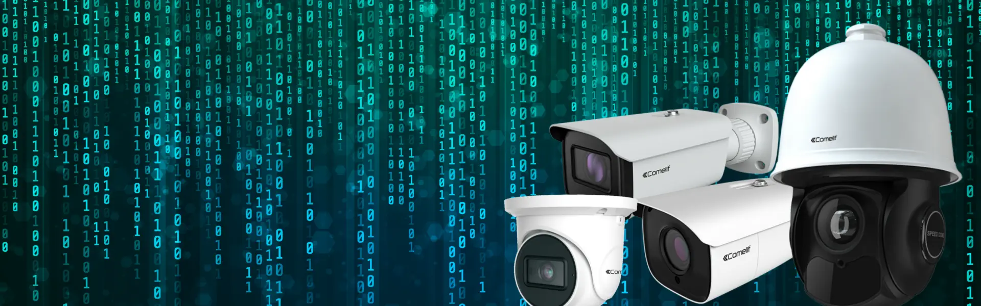 Comelit-valvontakameroita: bullet-, dome- ja speed dome -kamera